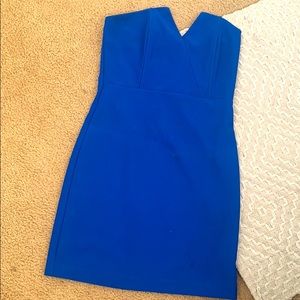 Royal blue fitted dress